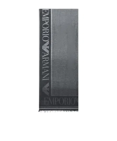 Emporio Armani Ombre Micro Check Shawl