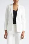 Emporio Armani Tailored Single-breasted Blazer In Off White