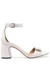 Emporio Armani Open-toe Beige Sandals In White