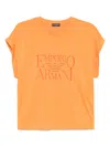 Emporio Armani Logo Crew Neck T-shirt With Turn-up Cuffs