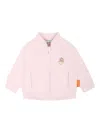 Emporio Armani Pink Sweatshirt For Baby Girl With Manga Bear In Pink