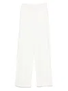 Emporio Armani Organic-cotton Trousers In White