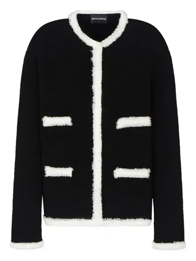 Emporio Armani Ottomam Fringed-detail Jacket