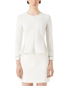 EMPORIO ARMANI OTTOMAN JERSEY PEPLUM JACKET