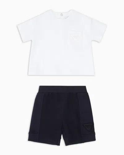 Emporio Armani Kids' Outfits In Two-tone