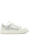 Emporio Armani Logo Printed Low-top Sneakers In White