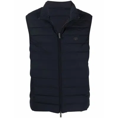 Emporio Armani Outwear Waistcoats In Blue