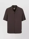 Emporio Armani Camicia In Misto Modal Marrone  Uomo