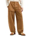 Emporio Armani Wide-leg Trousers In Denim-effect Fabric