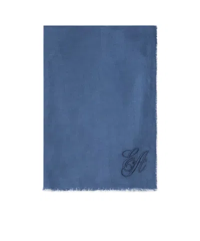 EMPORIO ARMANI OVERSIZED MODAL STOLE WITH EA SIGNATURE EMBROIDERY