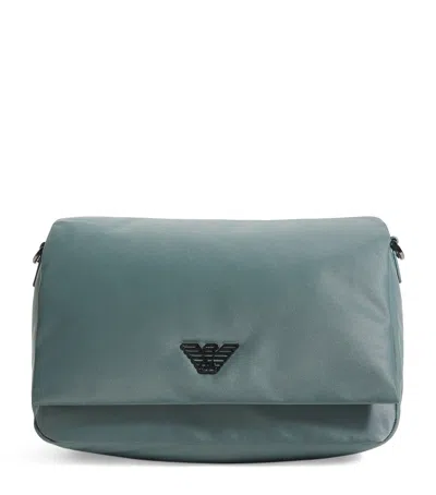 Emporio Armani Padded Cross-body Bag In Green