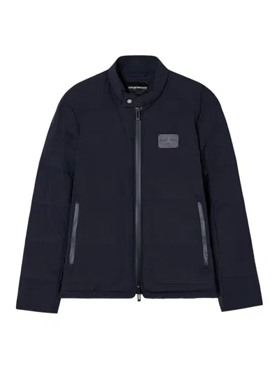 Emporio Armani Padded Jacket In Blue