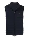 Emporio Armani Nylon Down Vest In Blue