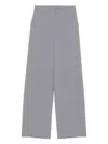 Emporio Armani Flare Leg Trousers In Grey