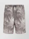 Emporio Armani Palm Tree-print Drawstring Track Shorts