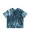Emporio Armani Palm Tree Printed T-shirt In Blue