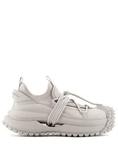 Emporio Armani Panelled Chunky Sneakers In White