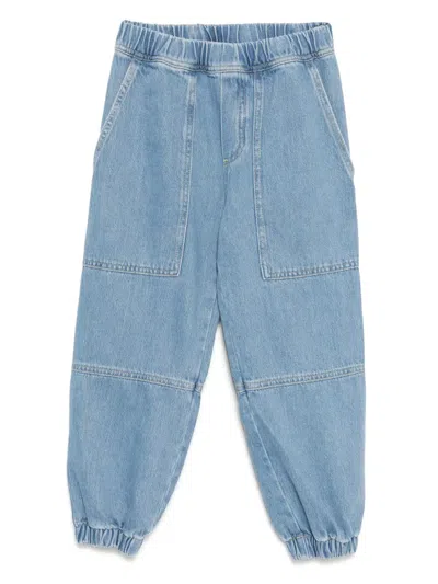 Emporio Armani Kids' Panelled Jeans In Blue