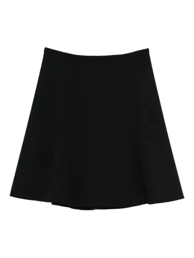 Emporio Armani Panelled Skirt In Black