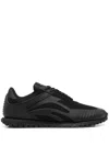 Emporio Armani Sneakers With Mesh Details In Black