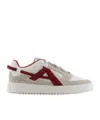 Emporio Armani Panelled Sneakers In Gray