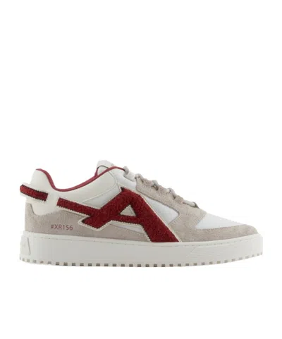 Emporio Armani Panelled Sneakers In Gray
