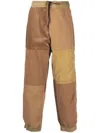 Emporio Armani Panelled Straight-leg Trousers In Neutrals