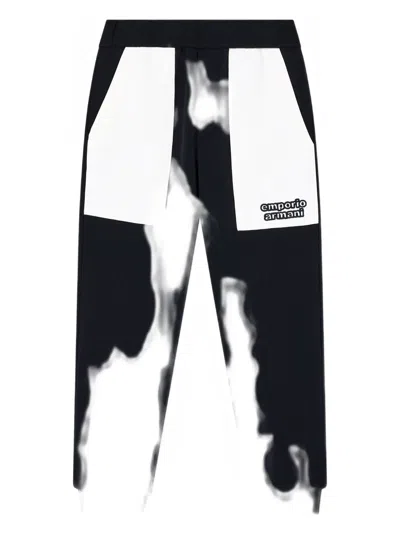 Emporio Armani Kids' Panelled Track Pants In Black