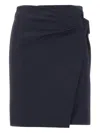 Emporio Armani Compact Stretch Cotton Panelled Skirt