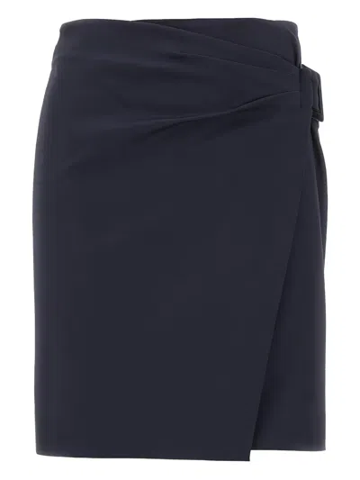 EMPORIO ARMANI PANELLED WRAP SKIRT