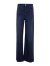 Emporio Armani J7e Logo Plaque Straight Leg Jeans In Azul