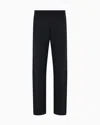 Emporio Armani Jersey Trousers With Logo Bands