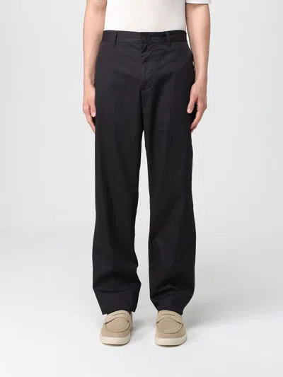 Emporio Armani Pants In Black Cotton
