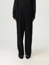 Emporio Armani High-rise Wide-leg Crepe Pants In Black