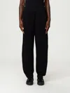 Emporio Armani Woman Pants Black Size 12 Cotton, Cashmere, Polyamide, Wool, Viscose In Black