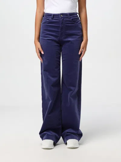 Emporio Armani Pants  Woman Color Blue 1 In Blau 1