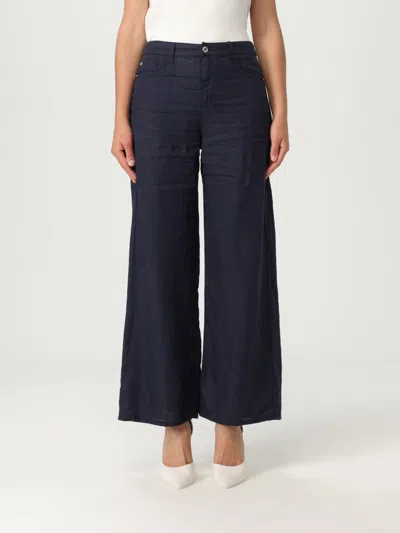 EMPORIO ARMANI PANTS EMPORIO ARMANI WOMAN COLOR BLUE,G91257009