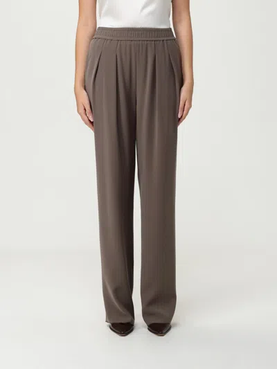 Emporio Armani Cady Pants In Brown