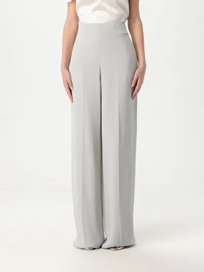 Emporio Armani Icon Chevron Cady Pants In Grey