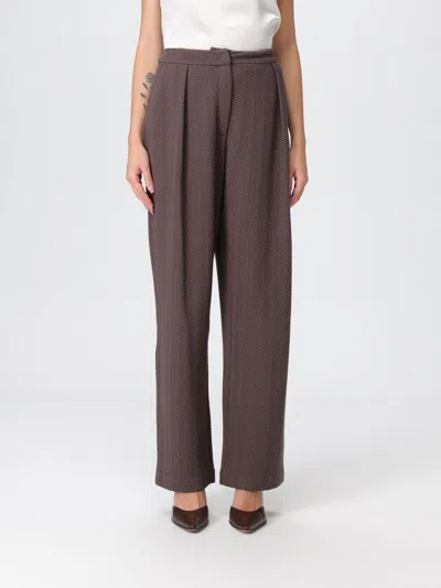 EMPORIO ARMANI PANTS EMPORIO ARMANI WOMAN COLOR HAZEL,H25818119