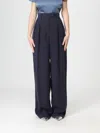 Emporio Armani Pants  Woman Color Navy In Blue