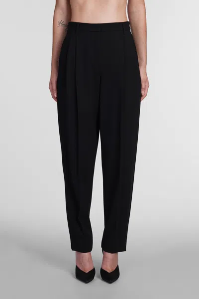 Emporio Armani Pants In Black Acetate In Nero