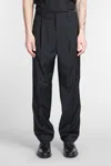 Emporio Armani Pleated Oversized Trousers In Black