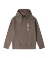 Emporio Armani Patch-detail Drawstring Hoodie In Green