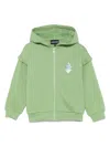 Emporio Armani Patch-detail Hoodie In Green