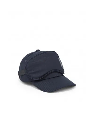 Emporio Armani Patch Logo Cap In Blue