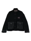 Emporio Armani Patch-pocket Jacket In Black