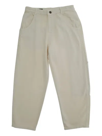 Emporio Armani Kids' Patch-pocket Trousers In Gray