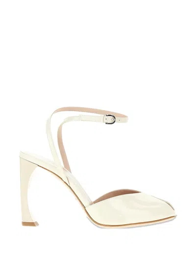 Emporio Armani Patent Leather Open-toe Sandals In Multi
