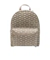 Emporio Armani Mini Monogram-print Backpack In Nude